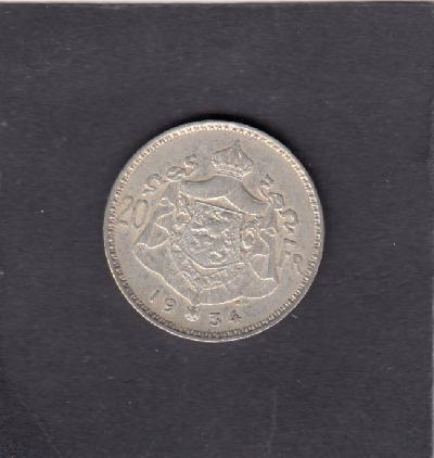 Beschrijving: 20 Franc  vl  ALBERT